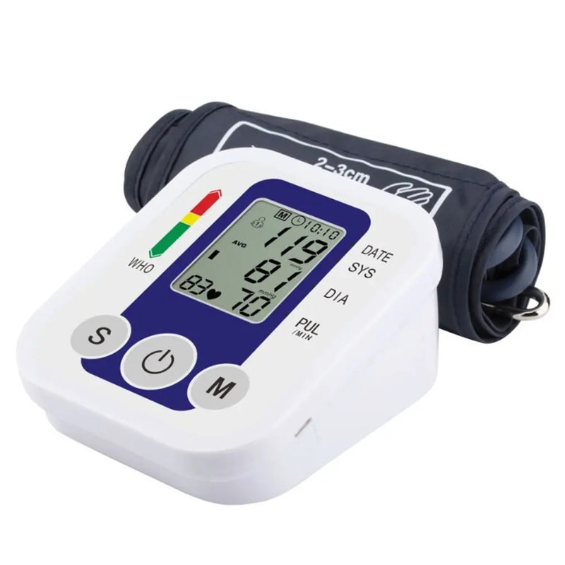 Monitor de pressão arterial de braço equipamento bp automático profissional médico portátil tonômetro digital tensiômetro monitor de frequência cardíaca